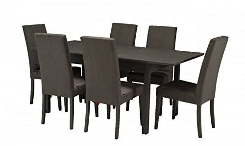Ausziehtisch 120x80 cm Farbe Eiche grau - Florence