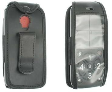caseroxx Ledertasche mit Gürtelclip für Simvalley RX-800.Radio