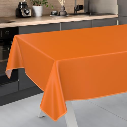 Vaxduk bordsduk tvättbar vaxduk vaxduk trädgårdsduk utomhus inomhus 240 x 140 cm med fåll apelsiner