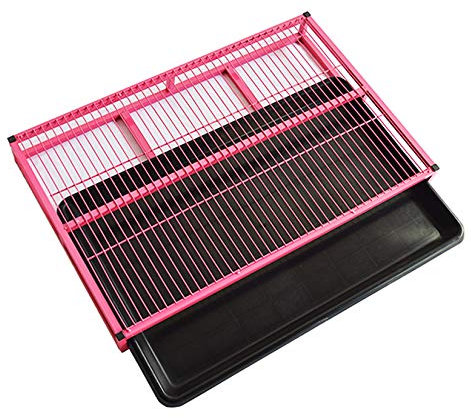 Tragbare Haustier-Hundetoilette mit Edelstahl-Tablett, für den Innen- und Außenbereich, ideal für kleine, mittelgroße und große Rassen, Kunststoff-Töpfchen-Pads im Lieferumfang enthalten