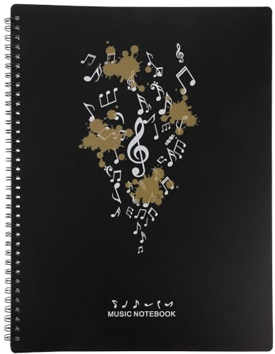 Notenmappe A4,30 Seiten Music Sheet Chormappe,Präsentationsmappe,Speicherordner,Wasserdicht Kunststoff Music Folder,für Dokumente,Papier,Kunstwerke,Gemälde,Fotos (Notiz)