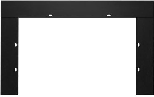 Electric Fireplace Insert Trim Kit for 43 inch Fireplace Electric Inserts, Metal Construction Plates, Black-B09R1X7MZR