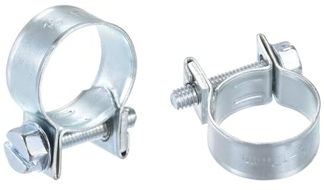 sourcing map 15Pcs Fuel Line Pipe Hose Clamp Clip, 15-17mm Fuel Injection Hose Clamp Adjustable Pipe Hose Clip Tube Clamps for Plumbing Automotive and Industrial