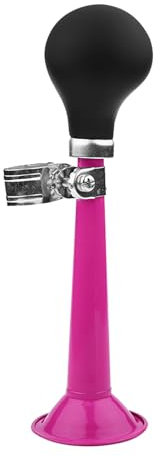 Glomora Signalhorn, 5 Farben, 5,6 cm Fahrradhupe, tragbarer Fahrrad-Lufthorn-Signalhorn-Birne-Quetschring für Fahrzeuge, Fahrräder, Golfwagen (Pink)
