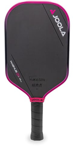 JOOLA Tyson McGuffin 3S 16mm Pickleball Paddle- Elongated Shape w/Shorter Handle. Charged Carbon Surface Technology for Power and Spin. NFC Chip Enabled and UPA-A Certified.