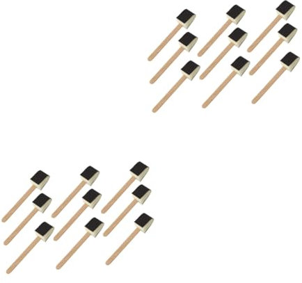 SEWOART 18 STK Toilettenbürste Toilettenschüssel praktischer Reiniger Blase Schwammmopp Schaum küchenhelfee Stain Removal reinigungsbürste nützliche Bürste einmaliger Pinsel Holz Black