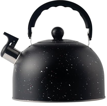 Teiera per stufa | Teiera in acciaio inox da 2,5 l, bollitore in acciaio inox con fischio forte, caldaia ad acqua per stufa elettrica, fornello a induzione