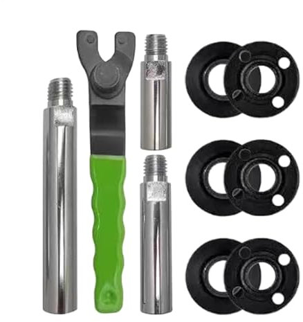 Adjustable Angle Grinder Socket Wrench - Angle Grinder Wrench With Extension Shaft | Lock Nut Grinder Spanner Flange Nut | Grinder Wrench With Flange Nut | Grinder Attachments Extension Rod For Garage
