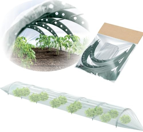 Pflanztunnel Gartentunnel Treibhaus Tomatenhaus Tunnelbögen 2 Größen (Grün, 3,60m)