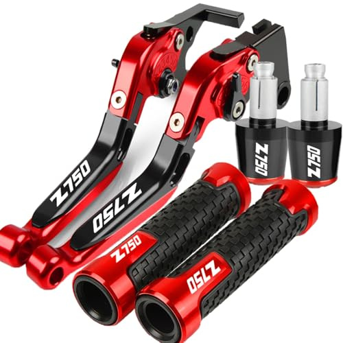 KNBEAZCDE Motorrad Kupplung Bremshebel Für K&awasaki Z750 2004-2006 Motorrad Bremshebel Kupplung Control Lever Set Griff Hebel Lenker Griffe Teile