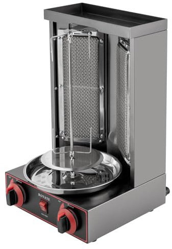 Barbecue a gas Kebab Machine Verticale, potenza di fuoco regolabile a 360°, per la casa