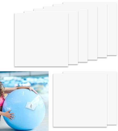 Zerquell 8 Pièces Patchs de Réparation TPU Transparent Imperméables, 8,8 x 8,8 cm, Rustines de Réparation de Piscine Autocollantes, pour Bouée, Matelas Gonflable, Château Gonflable, Auvents, Kayak