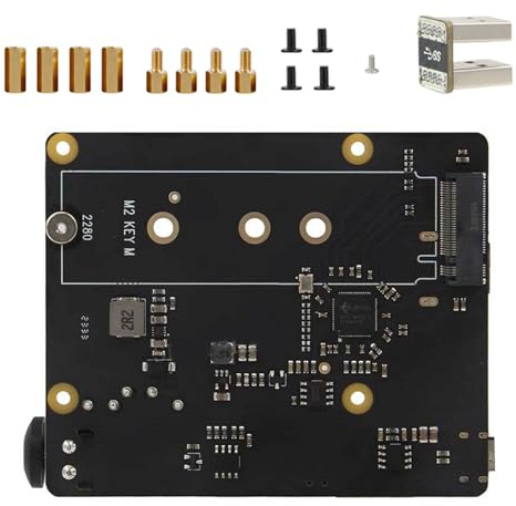 X873 - Placa de expansión de disco sólido USB 3.0 a NVMe para expansión de almacenamiento de computadora con iluminación LED, disco sólido de arranque para Rpi