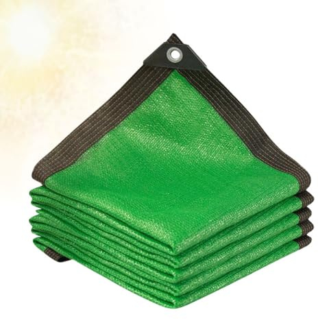 Red de sombra de jardín de 8 x 9 m, lona de protección solar para invernadero, tela con ojales, ideal para terraza, pérgola, gallinero, granero, perrera y garaje