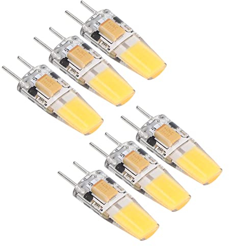 Omabeta Ampoule COB en Silicone à économie D'énergie, 5W AC DC12V, Lampe Murale pour Salon, 6 Pièces GY6.35