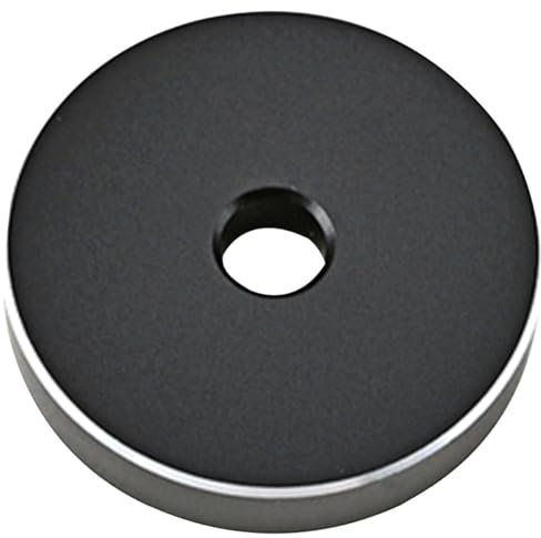 VALICLUD Adaptateur Métallique pour Platine Vinyle Petit Adaptateur Noir 1L33 en Aluminium Accessoire Stable et Résistant pour Tourne-Disque Pièce de Rechange pour Disques Vinyles