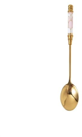 ALMLNLL Cucchiaio da zuppa 5, Pollici, cucchiaini caffè, Espresso, for mescolare Il, Piccoli con Manico Lungo, cucchiaino in Acciaio Inossidabile Decorativo, 1 Cucchiaio for Gelato(D)