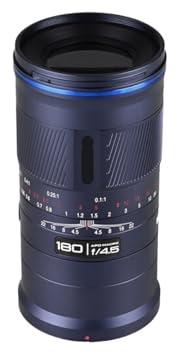 Lens, Objectif APO Ultra-Macro 180 mm F4.5 AF/MF 1,5X, Compatible avec Sony A7III, Compatible avec Canon R5,for Camera(AF,EF)
