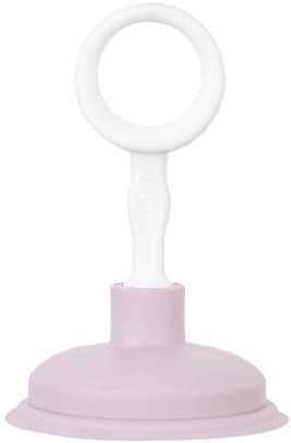 Sink Plunger, Mini Sink and Drain Plunger Heavy-Duty Rubber Cup Ergonomic Grip Strong Suction Power for Easy Clog Removal (Pink)