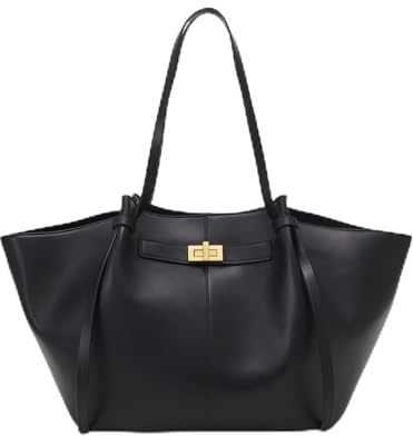 Generisch Tote Bag Damen, Vintage Shopper Tasche mit abnehmbarer Schlaufe, Hobo Henkeltasche Handtasche Schultertasche für Schule, Arbeit, Büro, Reisen, Einkauf & College