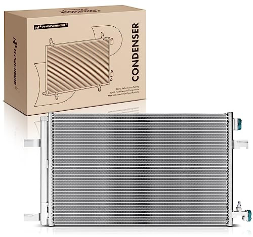 A-Premium Air Conditioning A/C Condenser Compatible with 2013-2015 Chevrolet Malibu, 2014-2020 Impala, 2010-2015 Cruze & Selected Cadillac, Buick Models, Replace# 13267649