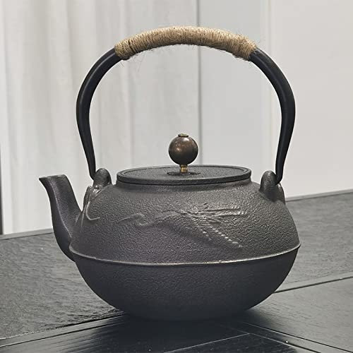ghisa teiera Set da tè in teiera giapponese non patinata in ghisa Yunhe bollitore in ghisa fatto a mano, ferro originale 1.4 Yunhe