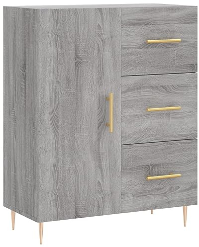 vidaXL Skänk grå sonoma 69,5x34x90 cm konstruerat trä