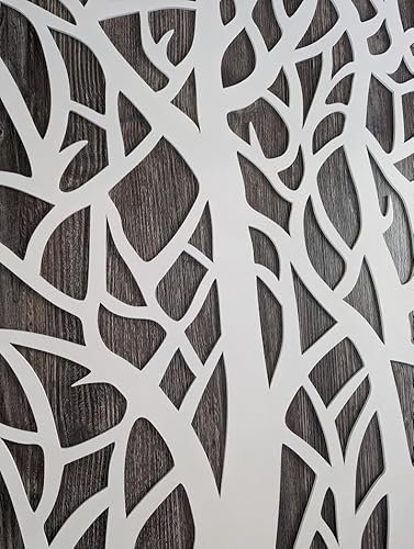 Dekoratives Abschirmgitter für Heizkörperschränke, perforiert, 6 mm dicke MDF-Platte (verschiedene Größen), D1-Muster (1200 x 300 mm, grundiert)