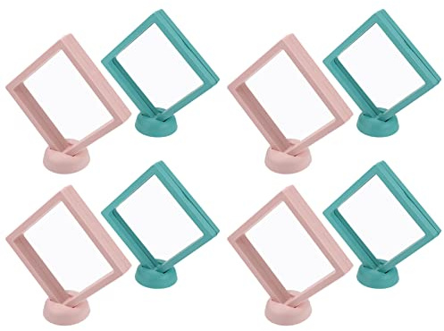 ABOOFAN Lot De 8 Cadres De Présentation Flottants Carrés De 11 Cm – De Rangement Élégante Et Élégante