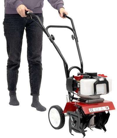 52CC 2 tempi, a benzina, fresa da giardino con larghezza di lavoro di 35 cm, fresa per semi, mini zappa da giardino