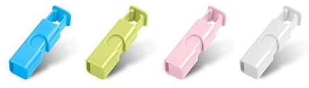 4Pcs Bread Bag Seal Clip Squeeze and Lock Bread Bag Clips for Food Storage, Reusable Easy Squeeze & Lock for Snack Food Bread Bag, Plastic Bag Clip Strong Moistures-Proof Fresh-Keeping Sealing Clip
