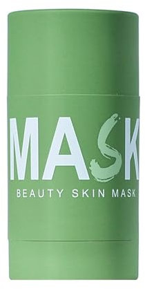 Green Mask Stick, Grüner Tee Entgiftende Reinigungsmaske, Grüner Tee Entgiftende Tonerde-Maske, Grüner Tee Maske Stick, Tiefenreinigung zur Ölkontrolle Mitesserentferner Porenreiniger (1 Stück)