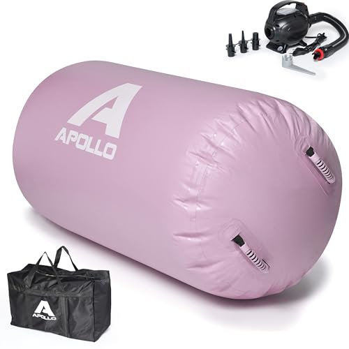 Apollo Air Roll Pro - Air Tracking Rolle für Erwachsene, auch zum Turnen für Kinder geeignet, erhältlich mit 60cm oder 75cm Durchmesser, aufblasbare Gymnastikrolle für zuhause, Outdoor Training