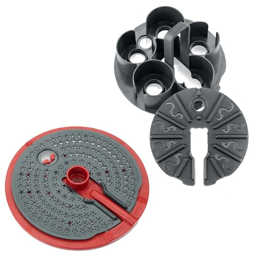 Wundermix Set für MC (WunderPeeler/WunderPlate/EggPro) • Kartoffelschäler, Messerabdeckung & Eierhalter für Monsieur Cuisine Smart, Connect & Trend • 3 Aufsätze • Zubehör Monsieur Cuisine