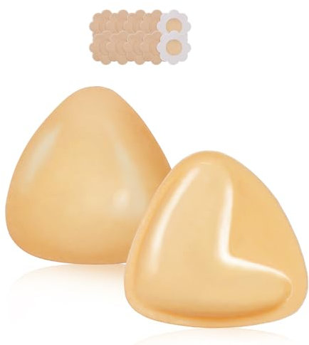 HOXATYP Coussinets push-up, soutien-gorge push-up adhésif, coussinets de tétons push-up, inserts de soutien-gorge adhésifs double face, inserts de soutien-gorge adhésifs ultra immédiats, beige, 95C
