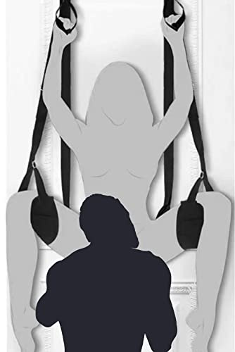 Swing de sexo de puerta con asiento, Esclavo de sexo Slings de amor para adultos con correas ajustables, restricciones de esclavitud BDSM para adultos juguetes sexuales para mujeres parejas de hombres