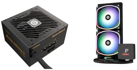 ENERMAX MARBLEBRON II 850 Watt modulares 3.1 ATX Gaming Netzteil 80PLUS Bronze & AQUAFUSION II 240mm ARGB CPU Wasserkühlung mit Digital Anzeige Bundle; EMB850-AQFA240