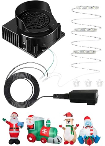 Zegaqae Aufblasbarer Gebläser,Weihnachts Luftgebläse Für Aufblasbare Ventilatoren | Pumpe Zubehör Für Halloween Weihnachtszeit Feste Camping Garten Outdoor