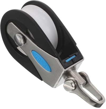 HONITANO Marine Pulley Block Stainless Steel Nylon Single Swivel Pulley 209kg Load Bearing Yacht Sailing Hardware for Kayak Rigging and Gym Cable Equipment