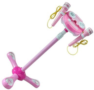 BESPORTBLE Microfono Giocattolo Rosa per Cantare Giocattolo Musicale Luci e Suoni Microfono per Ragazzo Ragazza Ragazza Funzioni e Amplificazione