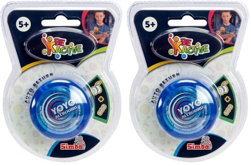 Simba 107230565 - YoYo Allround, 3-Fach Sortiert, es Wird nur EIN Artikel geliefert, Freilauf, Ersatzschnur, ab 5 Jahre (Packung mit 2)