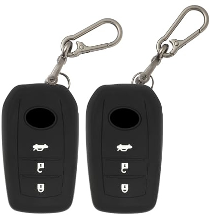 TOMALL 2 Pack für Toyota Schlüsselanhänger Cover mit Schlüsselanhänger, 3 Tasten Silikon Gummi Schlüsselanhänger Hülle Kompatibel mit Toyota Yaris Cross GR Yaris 4 Hybrid 2020-2025 2026