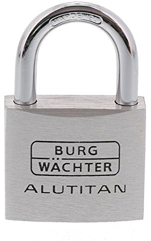 Burg-Wächter DUO 770 40 SB Hänglås med 4 Nycklar, Grå, 6.5 mm, 2-Set