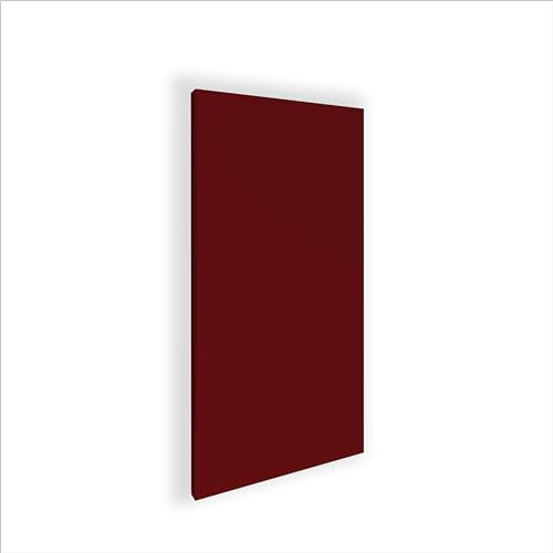 Stop Sound Pannello acustico fonoassorbente, pannelli fonoassorbenti alte prestazioni 124x64x5 Cm (Rosso)