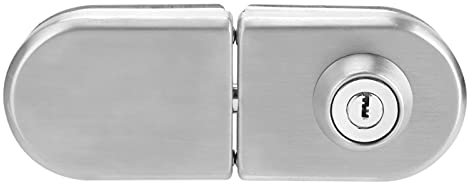 Serrure de porte en acier inoxydable de 10 à 12 mm, serrure de porte en verre, serrure de sécurité antivol avec clés pour maison, hôtel, salle de bain, serrure de porte en verre, serrure de porte en