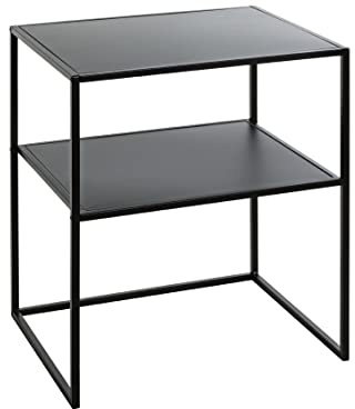 HAKU Beistelltisch schwarz Metall Couchtisch klein - Maße: B 50 x H 60 x T 40 cm Style: Modern