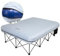 FUNDANGO Camping Beds Double with Air Mattress Folding Camp Beds 2 Person with Mattress Camping Cot Portable Air Bed with Air Pump Side Table Sleeping Cot Guest Bed for Travel Fishing Picnic Indoor
