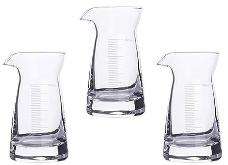 RUDRALI Misurino 3 pz/6 pz Misurino in Vetro Jigger Bicchieri da Colpo Bere Misura Tazza Mini Espresso Brocca Sake Tazze Tazza misurino per Bar Party Tazza