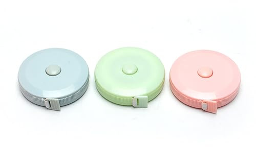 Foyscr 3 Pieces Reversible Measuring Tape with Inches and Centimeters, 150 cm/60 inches, Soft Measure for Tailoring