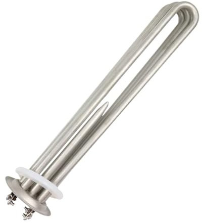 nmbhus 380v 6kw/9kw/12kw Round Flange Immersion Water Tank Heater Instant Electric Heating Element (Size : 6KW)